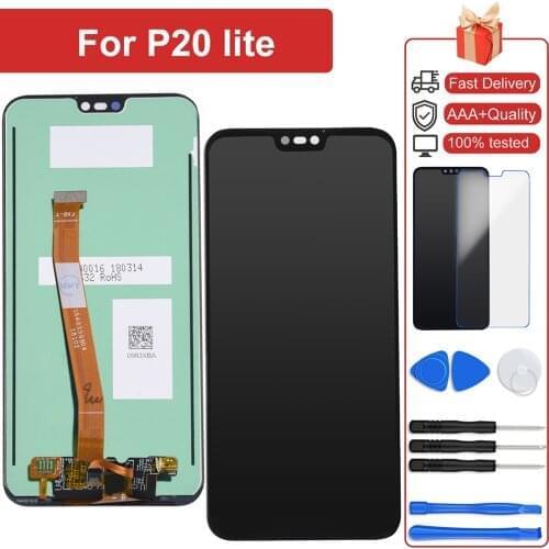 Perfect Repair AAA+++ LCD Display For HUAWEI P20 Lite ANE-LX1 LX2 3 Nova 3e Screen Replacement Assembly Digitizer Touch Pantalla