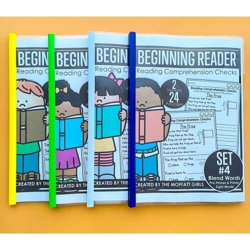 Beginner Reading Comprehension Reader Educational Children Learn English Homework Interactive Phonics Coloring Practice Workbook