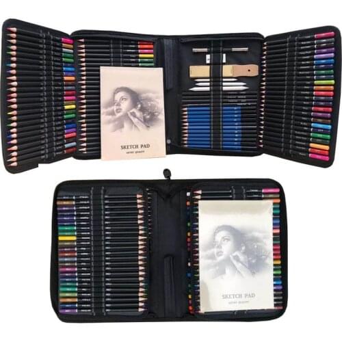 72 /144PCS Color Pencil and Sketch Pencils Set for Drawing Art Tool Kit Watercolor Metallic Oil Pencil Artist Art Supplies
