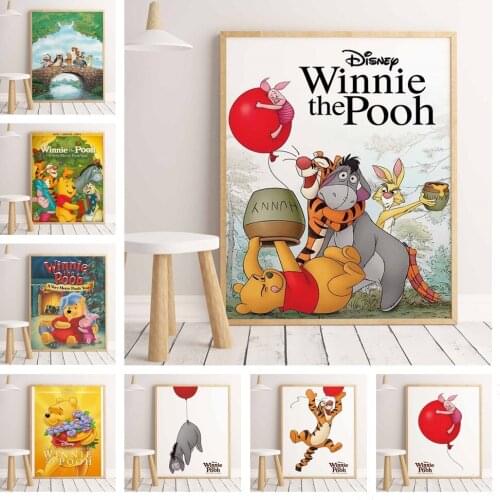 Canvas Painting Anime Posters Decoration American Disney Winnie The Pooh Wall Decor Wall Art Picture Decoration Home Decoration