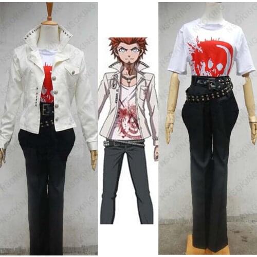 Anime Dangan Ronpa Leon Kuwata Cosplay Costume Custom-made