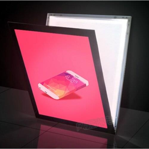 Magnetic Open Aluminum Frame Ultra Slim LED Advertising Light Boxes