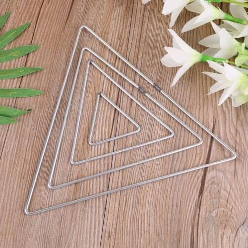 Metal Dream Catcher Triangle Hoop for DIY Handmade Dreamcatcher Macrame Material