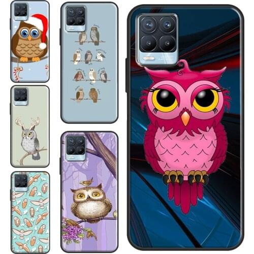 Fashion Cartoon Owl For OPPO Realme C3 C15 C21 GT Neo 6 7 8 Pro Cover For OnePlus 8T Nord 8 9 Pro Phone Case