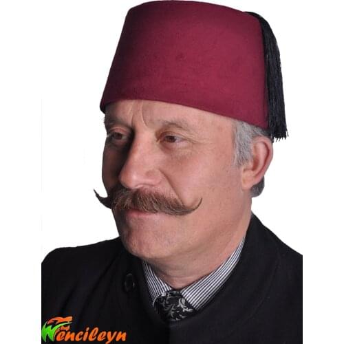 Authentic Folkloric Turkish Fes Fez Oriental Tarboosh Exotic Ottoman Hat Orginal Fes Real Fes Made in Turkey