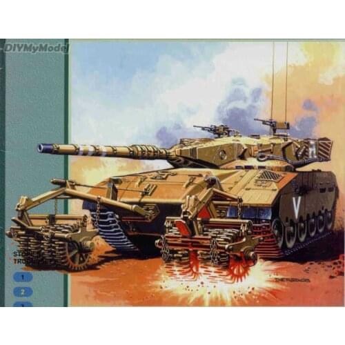 DIYMyModeI Merkava MBT main battle tank DIY Handcraft Paper Model KIT Handmade Toy Puzzles Gift Movie props RU(Origin)