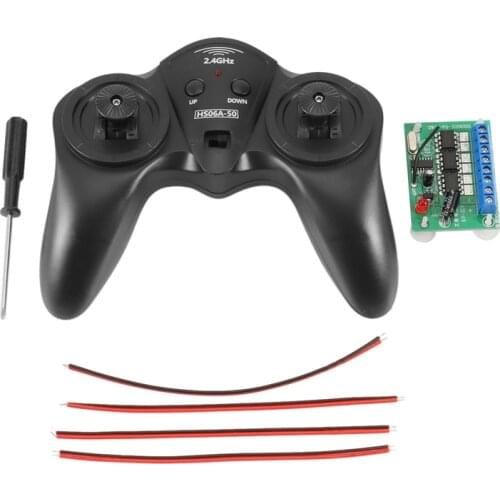 DIY Toy Model Remote Controller Receiver Kit 6CH 2.4G Transmitter 50M Distance Drive Carbon Brush Motor for RC Car Boat