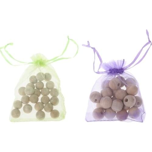 New Camphor Balls 20Pcs Durable Smell Cedar Round Balls Clothes Drawer Storage Boxes Wardrobe Book Moth Insect Repellent