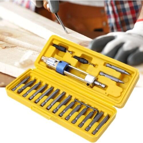20Pcs Swap Drill Bit Drill Driver Swivel Head Quick-Change Driving Repair Tools Set Multipurpose Machine Repair Hand Tools Parts
