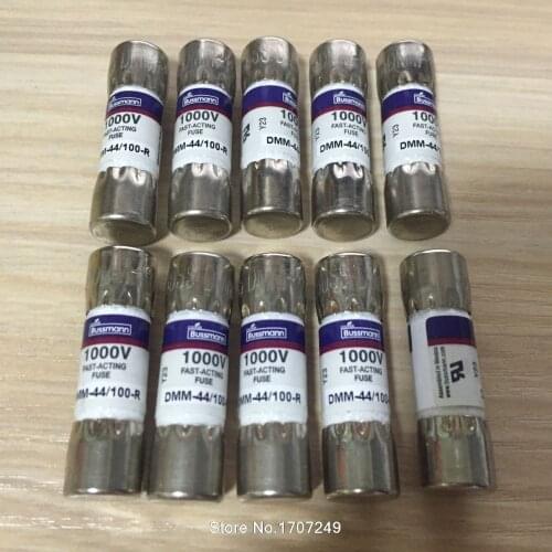 10 Pcs/lot US BUSSMANN DMM-B-44/100 BUSS FUSE DMM-44/100-R DMM-44/100 10x35mm 1000V 0.44A 440mA Fluke multimeter fuse
