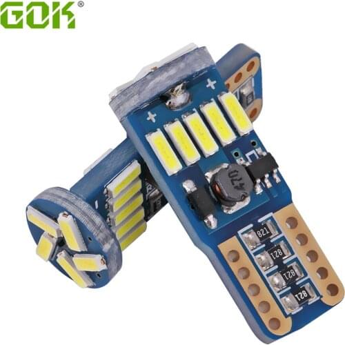 10pcs T10 led canbus T10 15led 4014 smd LED No OBC Error 194 168 W5W T10 15smd canbus non polarity LED Wedge bulb car-styling