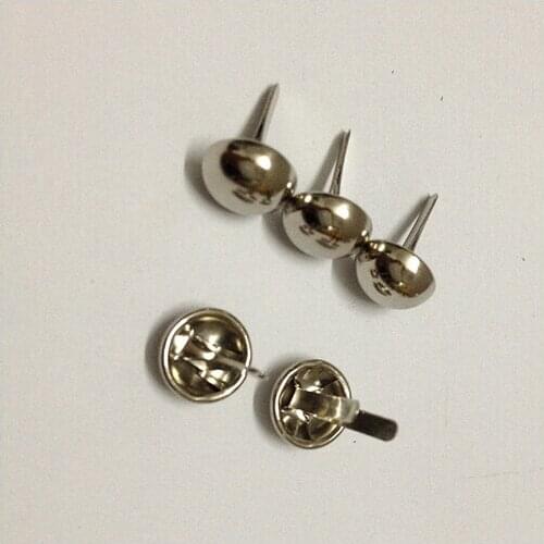 15mm Dia. Silver Purse Rivet Nickel Round Feet Spikes Metal Rivet Buttons Bag Feet 1000pcs/lot