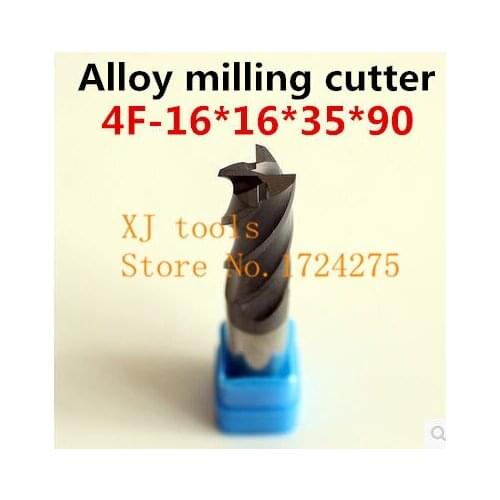 4F-16*16*35*90,HRC50,Spiral Bit Milling Tools Carbide CNC flat End mills Router bits , the lathe tool,boring bar,cnc,machine