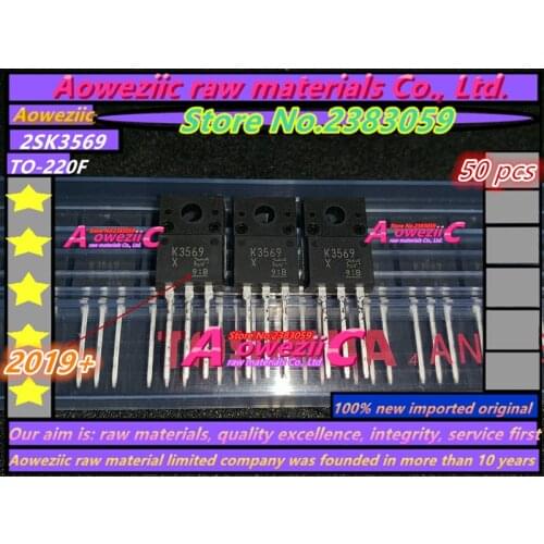 Aoweziic 2019+ 50 PCS 100% new imported original K3569 2SK3569 TO-220F silicon N channel MOS type 10A 600V