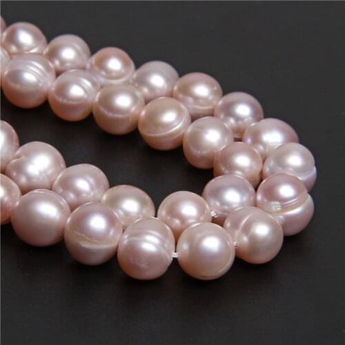 Freshwater Natural Pink Pearl Round Beads Pearl beads Potato Beads For DIY Necklace Bracelets Earring Jewelry Making 14"