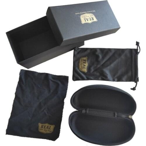REAL Black Sunglasses Cases Optical Frame Cases Men Women Optical Eyewear Accessory
