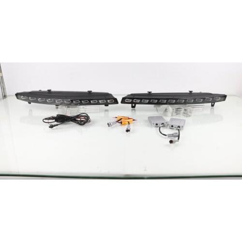 Dynamic LED DRL light for Audi Q7 2010-2015 Function as Dynamic Yellow Turn Signal light Car DRL LED Daytime Running Light