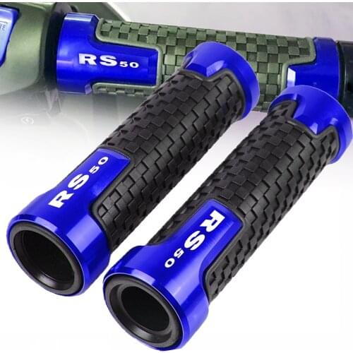 For Aprilia RS50 RS 50 1999-2005 2000 2001 2002 2003 04 7/8 22mm Motorcycle Hand Grips Handle Bar Handlebar Hand Grip With Logo