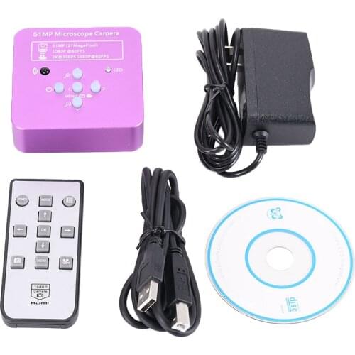 HD 2K 51MP 1080P Electronic Digital Video Microscope Camera HDMI USB C Mount Industrial Camera for Phone PCB Solder Repaired