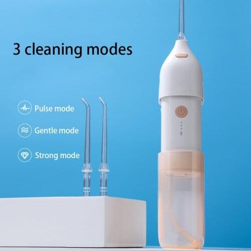 New 180ml Oral Irrigator Dental Teeth Care 3 Electric Water Jet Modes Type-c Charging Interdental Brush Flosser Mouth Irrigator