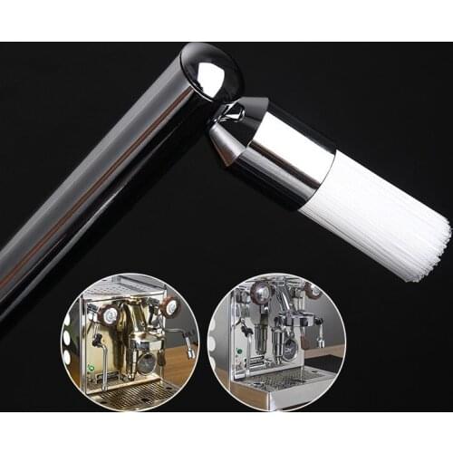 Coffee Machine Steam Cleaning Brush Espresso Grime Nylon Brush Anti-scalding Wood Handle Coffee Maker Barista Cleaning Tools
