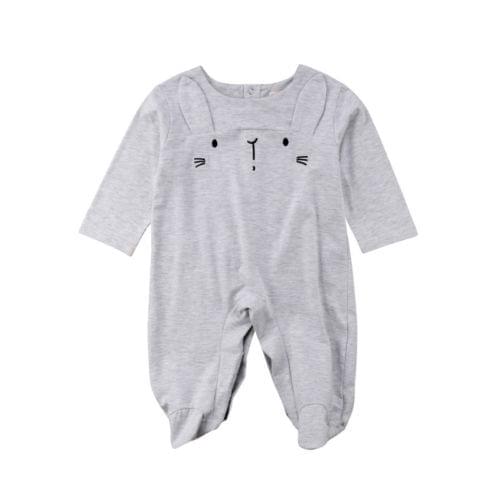 Newborn Baby Girl Boy Cartoon 3D Ear Long Sleeve Romper Jumpsuit Outfits Clothes Size 0-24M