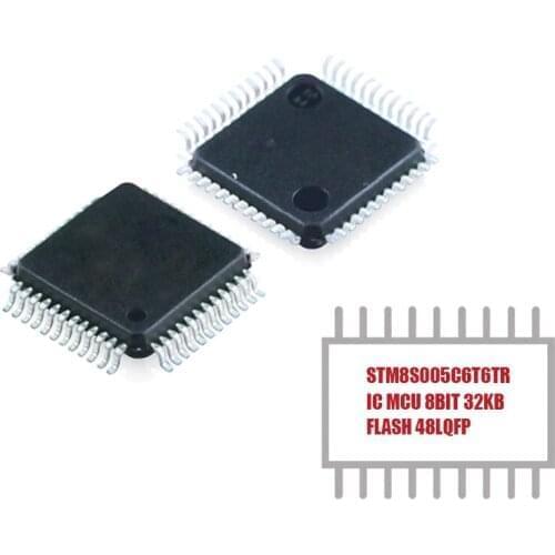 My Group Asia 1PCS STM8S005C6T6TR STM8 Series Microcontroller IC 8-Bit 16MHz 32KB (32K x 8) FLASH 48-LQFP (7x7) IC MCU