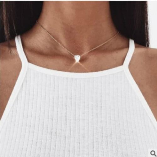 New Fashion Jewelry Steampunk Three-dimensional Heart Crystal Pendant Necklace For Women Girl Wholesale Boho Exo