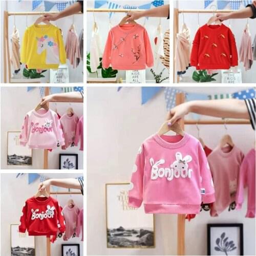 Autumn Girls Clothes Sweatshirt Coat Outfit Girl Boys Long Sleeve Tops Children Cartoon Toddler Fall Clothing Kids Pullover 0-5Y