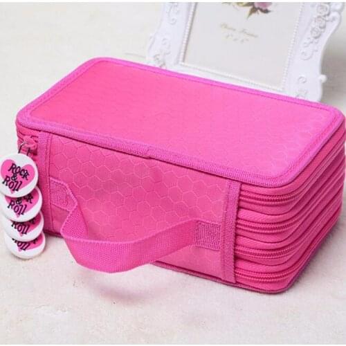 72 Color / 4 Cabinet Portable Oxford School Pencil Bag Sketch Brush Color Pencil Bag Luggage Frost Material Scale Snake