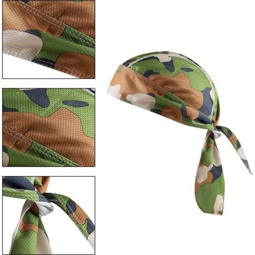 Sports Headwear Quickly Dry Cycling Bandana Headband Adjustable Pirate Headscarf UV Protection Wicking Balaclavas Beanie Cap