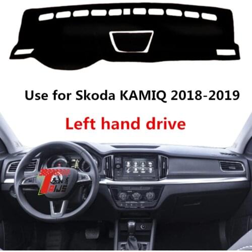 TAIJS Factory Classic Sport Good Quality Polyester Fibre Car Dashboard Cover For Skoda KAMIQ 2018 2019 Left hand drive