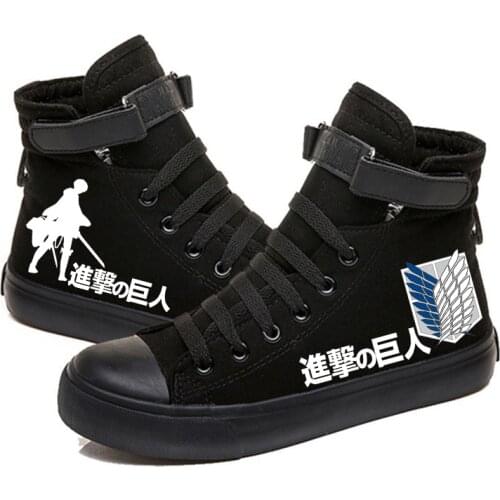 Attack on the Titan Printed High Top Canvas Shoes Cozy Sneakers