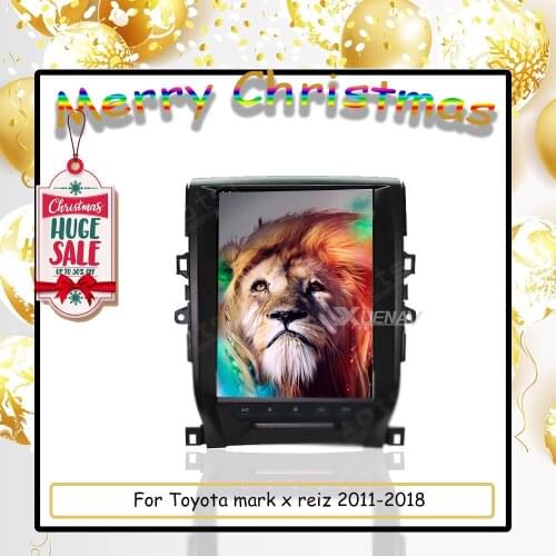 Tesla style Android auto radio For Toyota mark x reiz 2011 2012 2013 2014 2015 2016 2017 2018 for toyora Reiz MARK car GPS navi