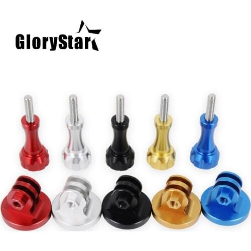 Thumb Screw Tripod Mount Adapter for Gopro Hero 9 8 7 6 5 4 3+ Session Sj4000 Sj5000 Sj7000 Xiaomi Yi Action Camera CNC Aluminum