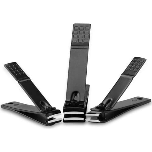 1PC Black Stainless Steel Nail Clipper Nail Cutting Machine Professional Nail Trimmer High Quality Toe Nail Clipper Tool