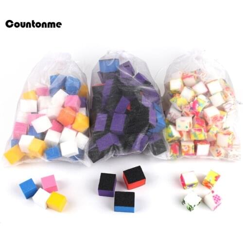 1 Pack Mini Sponge Nail File Colorful Nail Buffer Block 4 Sided Files Acrylic Nail Supplies Cuticle Remover Manicure Tools Set
