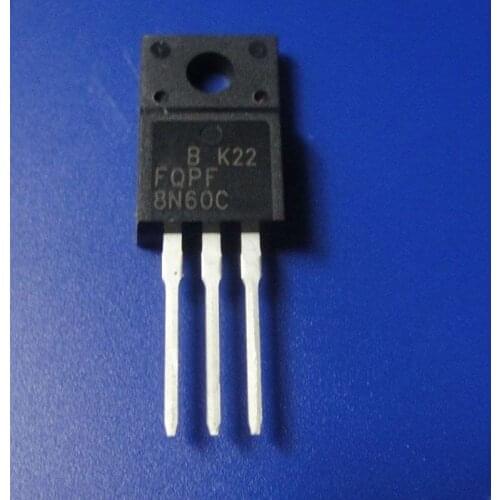 20pcs FQPF8N60C 8N60C 8N60 600V 8A MOSFET N-Channel transistor TO-220F