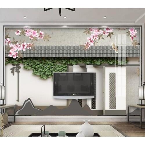 Wellyu Custom mural 3D stereo new Chinese creative Zen horse head wall background wall living room bedroom background wallpaper