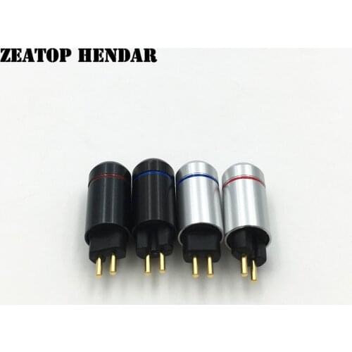 5Pair 0.78mm Earphone Pin Plug for Westone UM3X W4R UE18 Connector Adapter Black Silver
