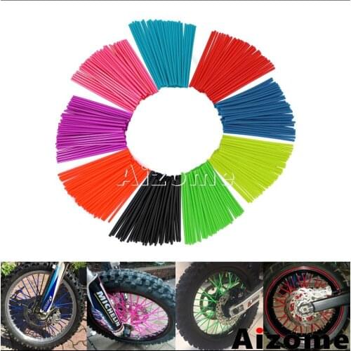 72pcs Motorcycle Wheel Spoke Wraps Bar Universal Dirt Bike Enduro Motocross Wheel Protector For Honda Yamaha Suzuki Kawasaki