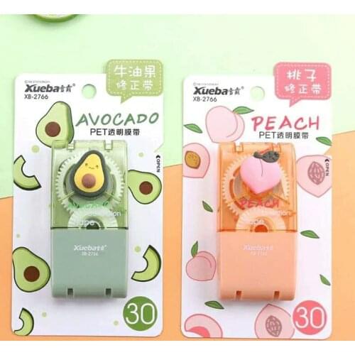 8 Meter Cute Avocado Press Type White Out Corrector Correction Tape School supplies Office Accessories Stationery Gift eraser