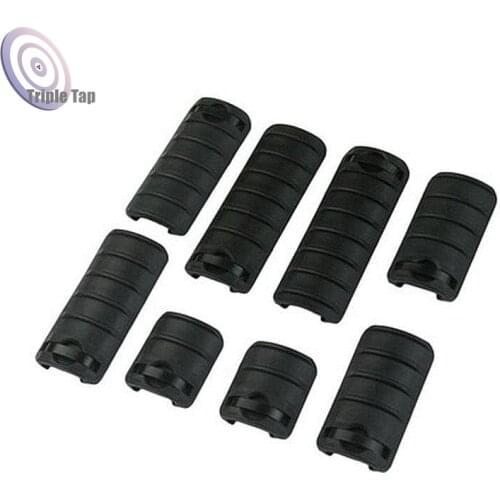 8pcs/set Handguard Panel Ribbed 20mm Picatinny/weaver RaiL Covers For KAC Picatinny Rifle Polymer Airsoft Accessories
