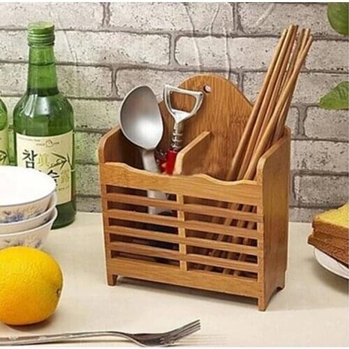 Kitchen accessories Bamboo chopstick basket , Chopsticks cage Health Wall Chopsticks Drain Tubular container cestos de bambu