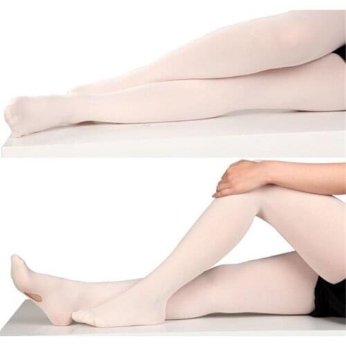 Velvet Children Dance Hole Socks Professional Ballet Dance Gymnastics Practise Dancing Socks Performance Dance Pants Socks