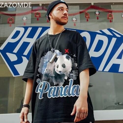 ZAZOMDE 2021 New Mens and womens same style couple outfits T-shirt Tide Brand Loose Summer Half-sleeved Trend Streetwear