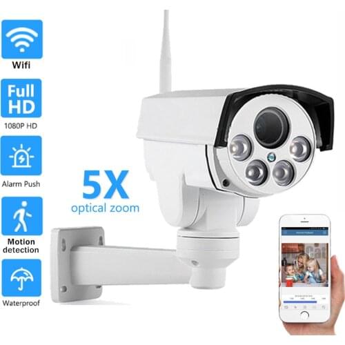 1080P Security Camera WIFI Outdoor PTZ Bullet Wireless IP Camera Audio 2MP 5MP Pan Tilt 5X 10XZoom IR Network Surveillance P2P