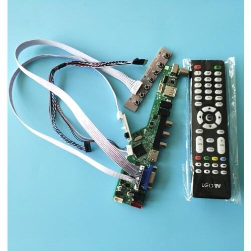 Kit for LTN101NT06-2/W01/001 1024x600 Display Screen Audio AV LED VGA TV 40pin Panel USB LVDS Controller Doard LCD Remote HDMI