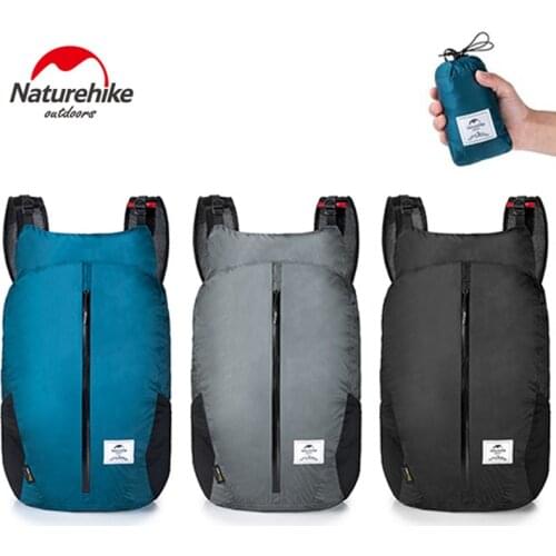 Naturehike 25L Ultra Lightweight Outdoor Sports Bag Cordura Fabric 30D Nylon Folding Pack Backpack for Men Woman Travel Camping