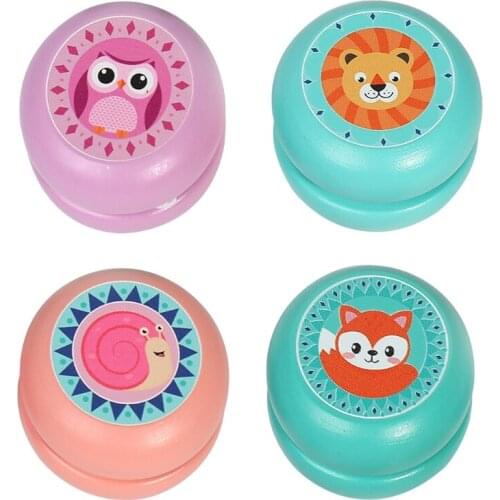 String Yo Yo for Beginners, Wooden Childrens Toys, Swing Yoyo, Yoyo Toy for Kids Children Toddler Multiple-color 69HE